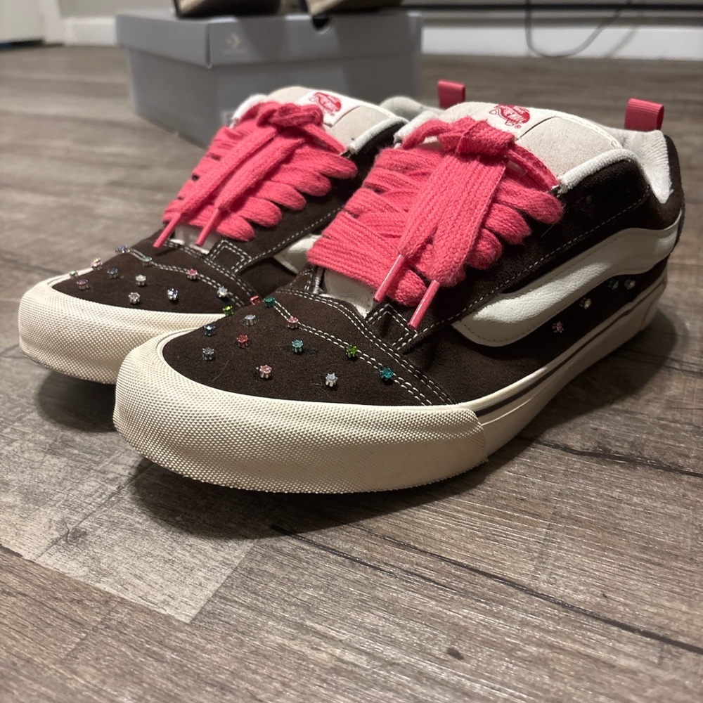 Custom Moissanite Vans Knu Skool ‘Retro’ Size 12